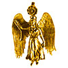 Золотая подвеска в виде богини Ники / www.kulturamira.ru