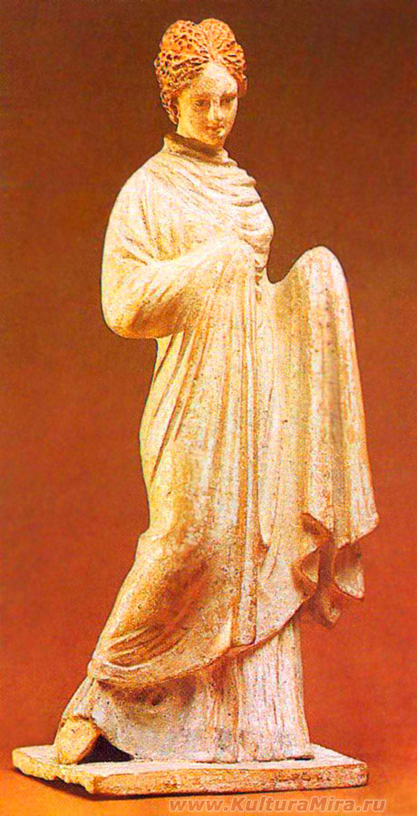 Тангарская статуэтка Танцующая женщина. Произведения искусства античного мира / www.kulturamira.ru